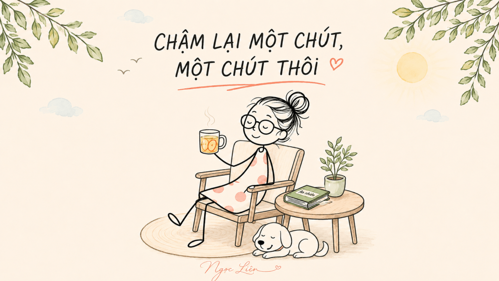 CHẬM LẠI MỘT CHÚT, MỘT CHÚT&nbsp;THÔI