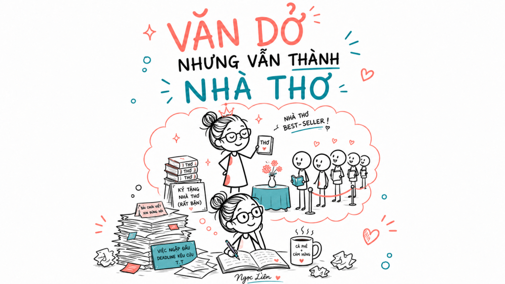 VĂN DỞ NHƯNG VẪN THÀNH NHÀ&nbsp;THƠ.